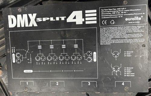 Eurolite dmx split - dmx, 4kanal