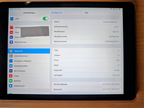 Apple ipad air - 1, space