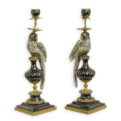 Porzellan bronze kandelaber - porzellan,