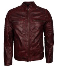 Herren Weinrot Motorrad