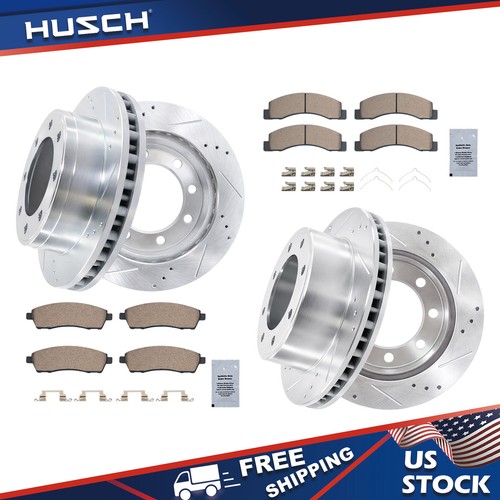 Front rear drilled rotor - rear,