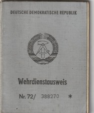 NVA Wehrdienstausweis  Soldat