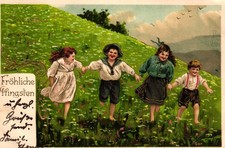 Pfingsten, spielende Kinder