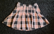 H &M Minirock Kariert rosa