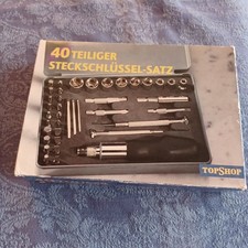 40teiliger Steckschlüsselsatz von TOPSHOP - Original Verpackt 19x13cm Groß