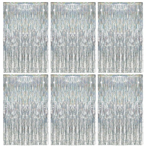 Silber lametta vorhang - lametta,