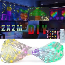 Smart Curtain String Light App Control 400 LED RGB DIY Programmable Fairy Lamp