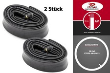 2 Stück 28 Zoll Fahrrad Schlauch 38/45-622 AV Auto Ventil 30mm Bike Tube