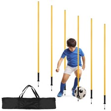 6x Slalomstangen Traingsstangen Trainingsset Fußball Stangen 150/180cm Slalomset