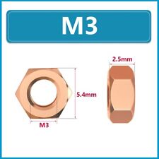 Sechskantmutter T2 Kupfer Muttern M3 M4 M5 M6 M8 M10 Bis M24 Sechskant-Muttern
