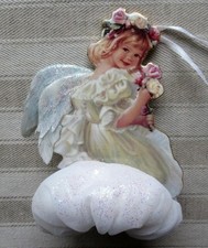 ANHÄNGER - ENGEL - PORZELLAN - ANGELIC MOMENTS - E 8145 - BRADFORD EDITIONS