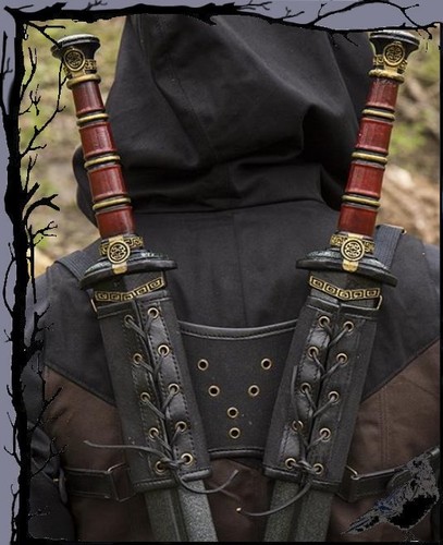 Waffenhalter larp rücken - waffenhalter,