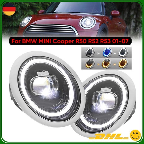2stk chrom nummer drl led - e-nummer,