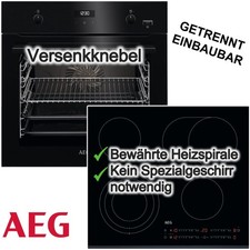AEG Backofenset schwarz