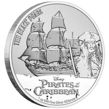 Silbermünze Fluch der Karibik™ The Black Pearl™ - 2021 - Niue - 1 Oz ST