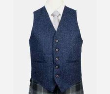 Herren Schottisch Blau Tweed