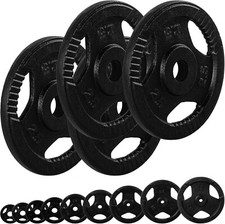 Movit® Hantelscheiben Set 30mm 2/3/4/5/10/20/30/40kg Gusseisen Gewichtsscheiben