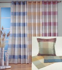 Ösenschal & Kissenhülle Karo