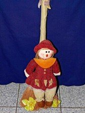 Strohbesen Reisigbesen Puppe Länge 104 cm Herbst Dekoration TOP Art Designe !