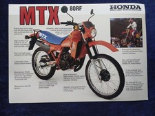 Honda MTX 80RF Prospekt ca. 1984