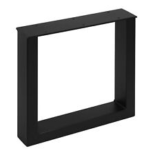 Tischkufe Tischbeine Tischgestell Tischfuß Tischuntergestell schwarz matt B-Ware