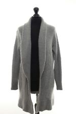 Boden Damen Cardigan Strickjacke M grau uni Kragen Strick mit Mohair