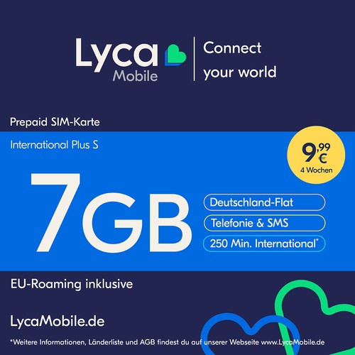 Lyca prepaid smartphone sim - prepaid,