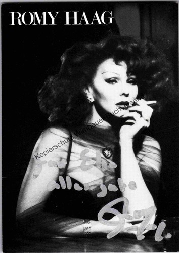 Original autogramm romy haag - original,
