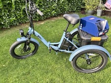 E-Bike Dreirad Lastenbike Senioren/ Erwachsene mit viel Zubehör /109 km gefahren