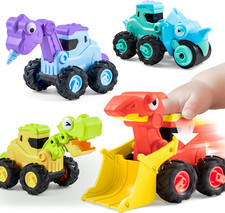 4 Stück Bagger Kinder Auto