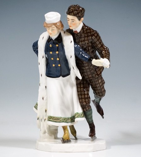 Meissen jugendstil figur paar - jugendstil,