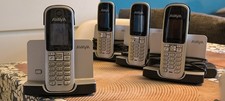 Avaya CH608, 4x schnurlose DECT Telefone + Ladestationen, Zubehör, Büroauflösung