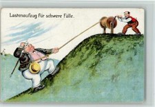 11056194 - 3000 Hannover Lastenaufzug fuer schwere Faelle Humorkarte Bergsteiger
