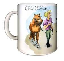 lustige Tasse "Sonderwünsche" (Pferd) 300 ml Keramik spülmaschinenfest