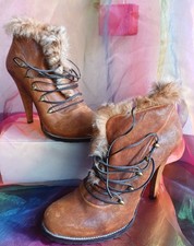 Davos Gomma Stiefelette Fell Gr. 41 Cognac 10 cm