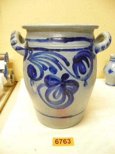 6763 alter steingut topf - ,