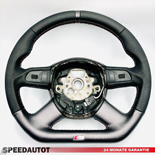 TUNING Abgeflacht Lederlenkrad für Audi A4,A6 Multifunktion und Grauer Ring