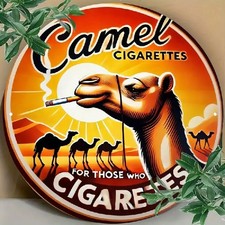Blechschild rund Camel