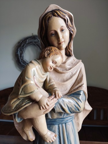 Madonna holz jesuskind - holz,