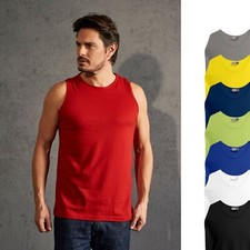 Herren Muskelshirt Unterhemd Achselshirt Ärmellos Shirt Baumwolle S-5XL (BE1050)