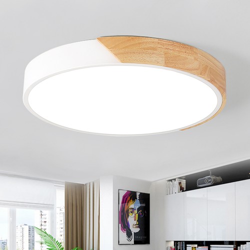 Holz led deckenleuchte - holz,