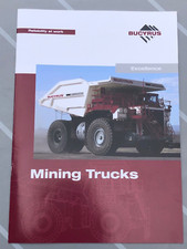 #10732 Baumaschinen Prospekt BUCYRUS "Mining Trucks" (USA /2000er)