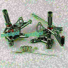 Graue Motorrad-Fu?rastenanlage für Kawasaki 07 08 Ninja ZX6R 2007 2008