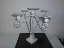 Kerzenleuchter Kerzenständer Kerzenhalter Metall 5 Armig Vintage Stil H 40 cm