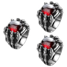  3 Pack Drachenklauenring Drachenringe Schmuck Für Männer Drachenschmuck