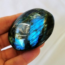 Labradorit Jumbo, Edelstein - Kugel - 64 * 52 mm - Handschmeichler - Spektrolith