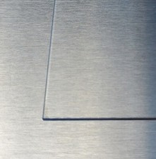 EDELSTAHLBLECH 1mm  1.4301 GESCHLIFFEN 240 KORN GESCHLIFFENES BLECH ZUSCHNITTE
