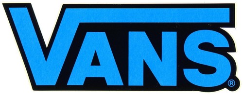 Vans skateboard sticker blau - vans,