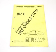 Porsche 912 kundendienst - ,