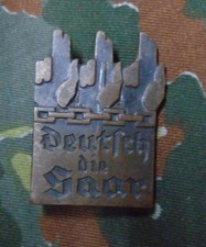 Orig. Abzeichen Deutsch ist die Saar seltene Variante Hersteller Dresden ww2 WK